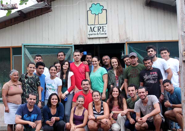 Turma de alunos e professores do curso Ecologia de Campo da UFAC